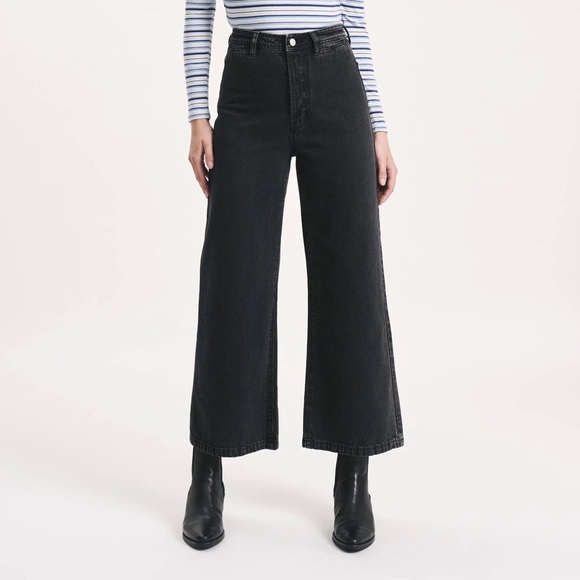 rollas sailor pant lyocell washed black sz 31 - Picture 1 of 6